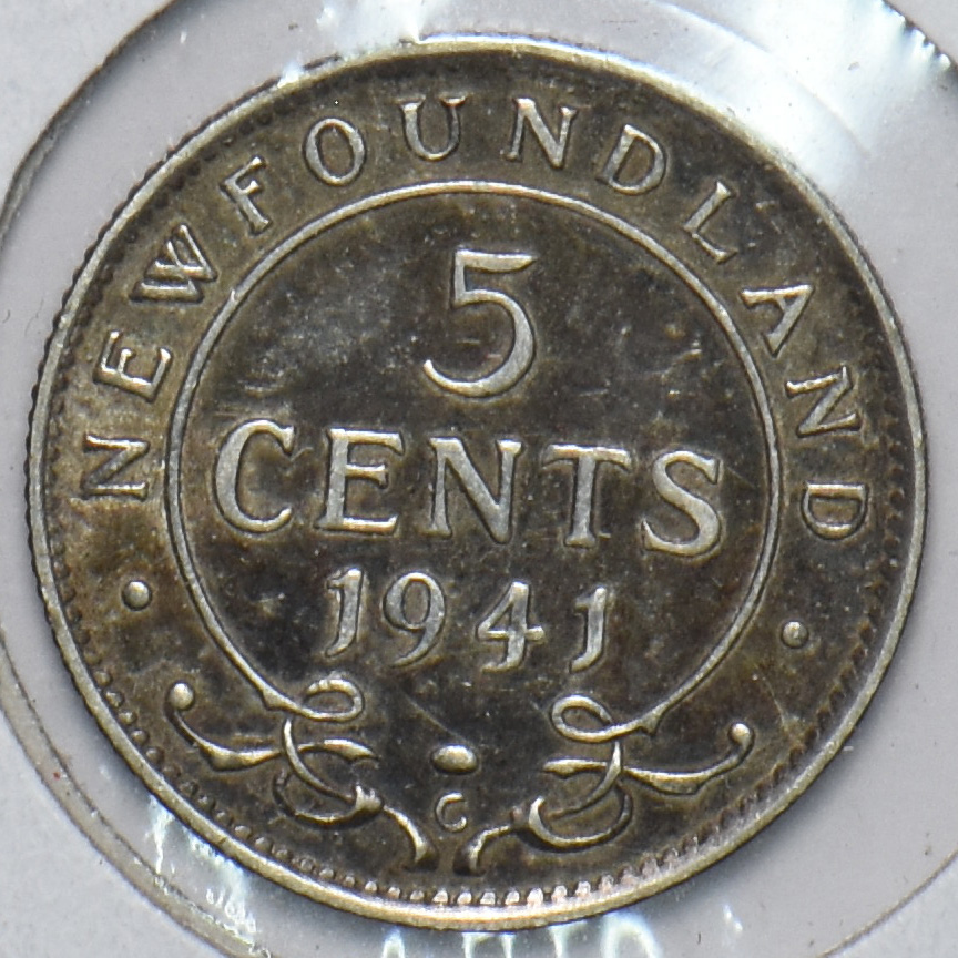 Canadá Terranova 1941 5 centavos 193579 envío combinado - Imagen 2 de 2